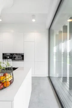 Interior of minimalistic kitchen Stock-Fotos