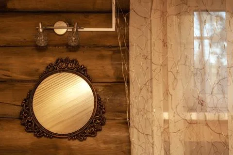 Interior with mirror. Stock Photos