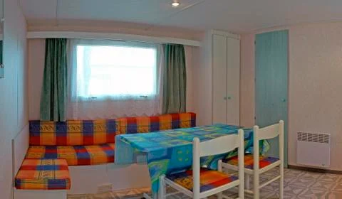 Interior of mobil-home into panoramic Stock Photos