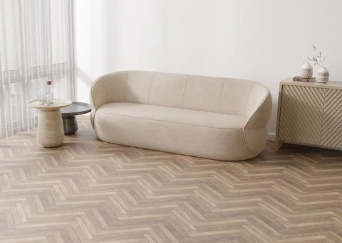 Interior mock up for carpet. Room interior in contemporary style. Top view. F Stock Photos