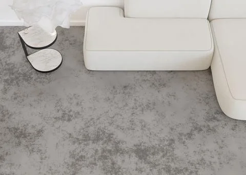 Interior mock up for carpet. Room interior in contemporary style. Top view. F Stock Photos