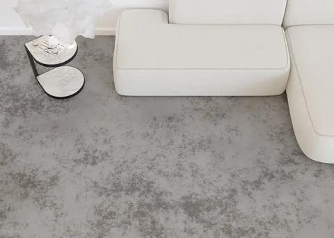 Interior mock up for carpet. Room interior in contemporary style. Top view. F Stock Photos