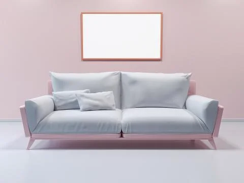 Interior mockup poste Stock Illustration