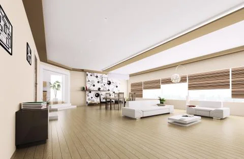 Interior of modern apartment Illustrazione stock