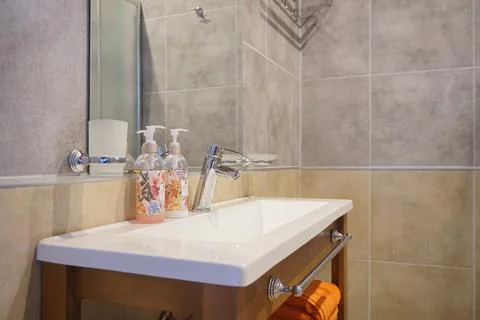 Interior of a modern bathroom  Stock Photos
