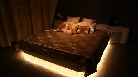 Interior of Modern Bedroom Stock Footage 49895076