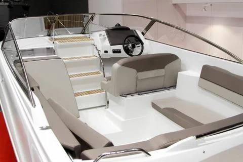 Interior of a modern boat. Stock Photos