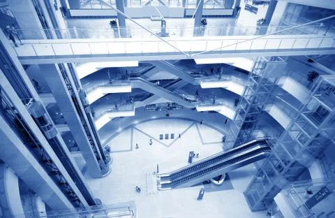 Interior of modern building Stock Photos