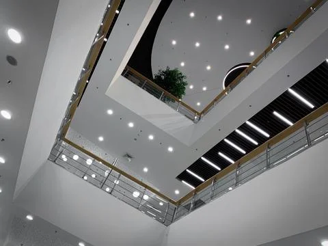Interior of a modern building Foto stock