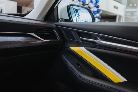 Interior of modern car. Foto stock