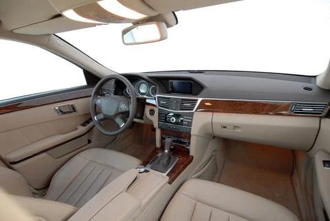 Interior of a modern car Stock Photos