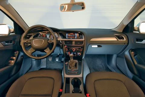 Interior of a modern car Stock Photos