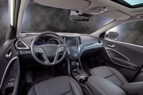Interior of a modern car  Stock Photos