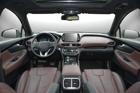 Interior of a modern car Stock Photos