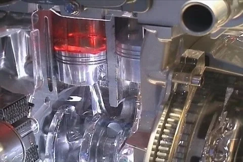 Interior of modern car power engine Stock Footage 116286