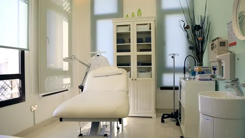 Interior of Modern Clinic Video stock 97838253