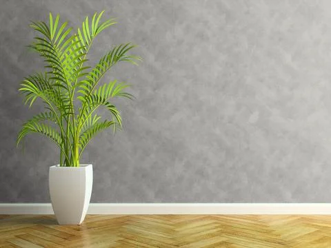Interior modern design room 3D illustration Stock Photos