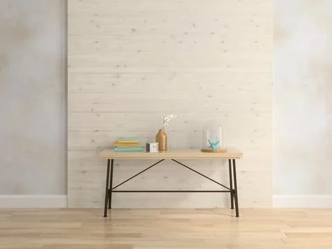 Interior modern design room 3D illustration Foto stock