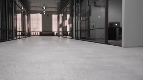 Interior of modern empty office building Stock Footage 252812282