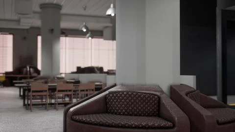 Interior of modern empty office building Ilustración de archivo