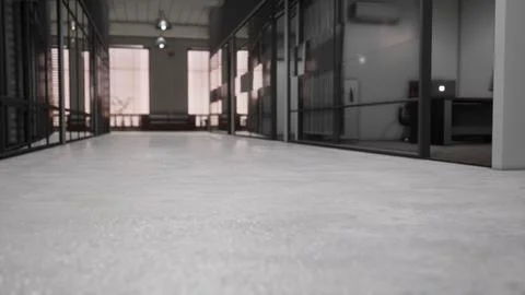 Interior of modern empty office building Ilustração Stock