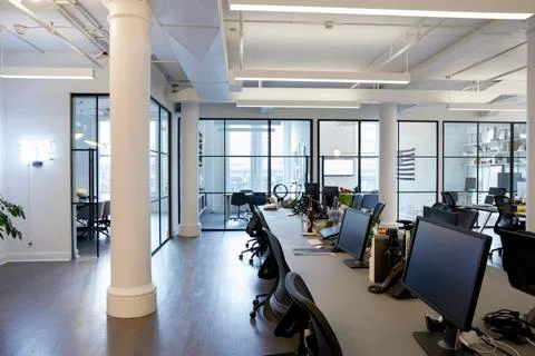 Interior of modern empty office Photos