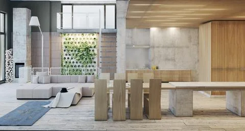 Interior of modern house Stock Illustration