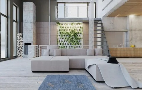Interior of modern house Stock Illustration
