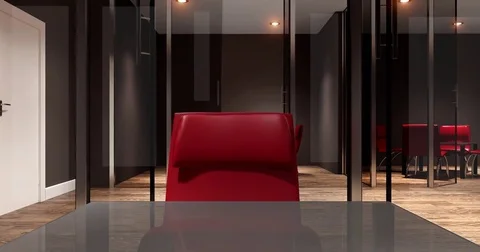 Interior of the modern office in the highlands. 3d rendering. Stock Footage 74278167