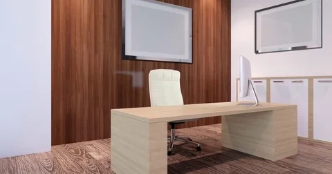 Interior of the modern office in the highlands. 3d rendering. Stock Footage 74278212