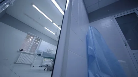Interior of modern operating room Stock Footage 82504308