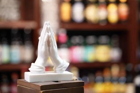 This is interior of modern pub for drinking and socializing, beer bar Stock Photos