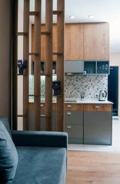 Interior of modern studio room Stock Photos
