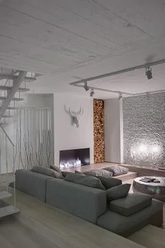 Interior in modern style 스톡 사진