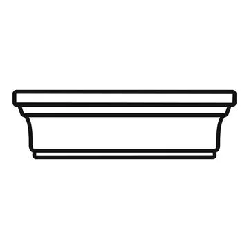 Interior molding for decor and architectural design Stock Illustration