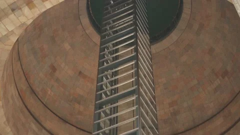 Interior of the Monument to the Revolution and its Elevator Stock Footage 140734646