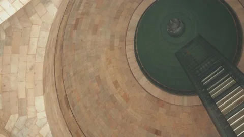 Interior of the Monument to the Revolution and its Elevator Stock Footage 140742666