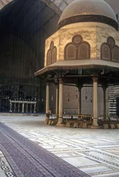 Interior, mosque courtyard Stock Photos