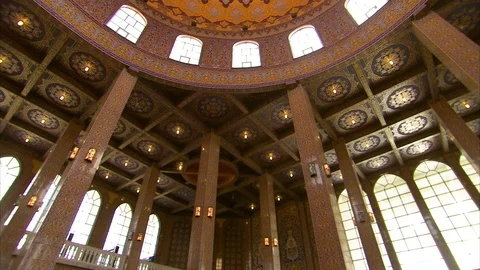 Interior of Mosque Stock Footage 88337497