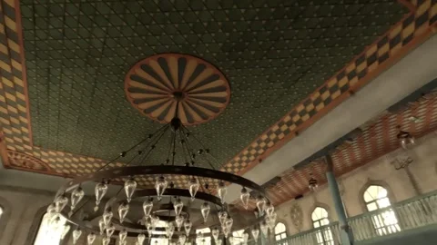 Interior of the mosque Stock Footage 293016682