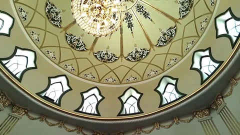Interior of a mosque Stock Footage 336594344