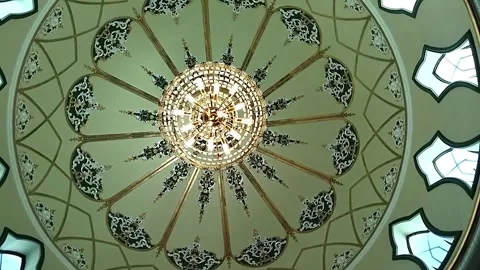 Interior of a mosque Stock Footage 336605747