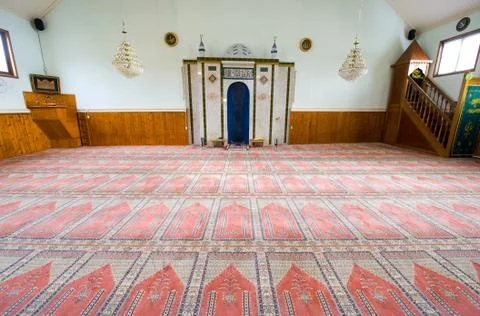 Interior of mosque Stock Photos