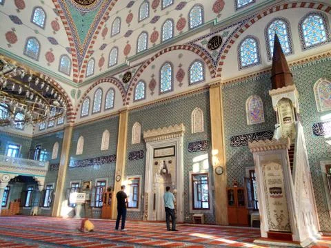 Interior of the mosque Stock Photos
