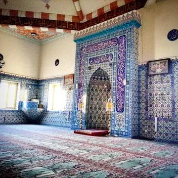 Interior of the mosque Stock Photos