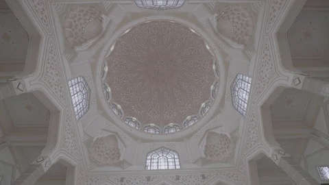 Interior of mosque in Putrajaya, Malaysia Stock Footage 86097103