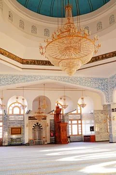 Interior of a mosque in Sharm El  Sheikh Stock Photos