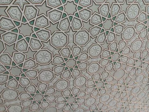 Interior of Mosque Umar Ibn Al-Khattab Mosque at Almaty Stock-Fotos