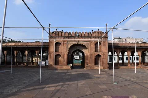 Interior of Moti Masjid Stock Photos