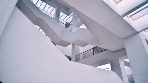 Interior of the Museum of Modern Art. Stock Photos